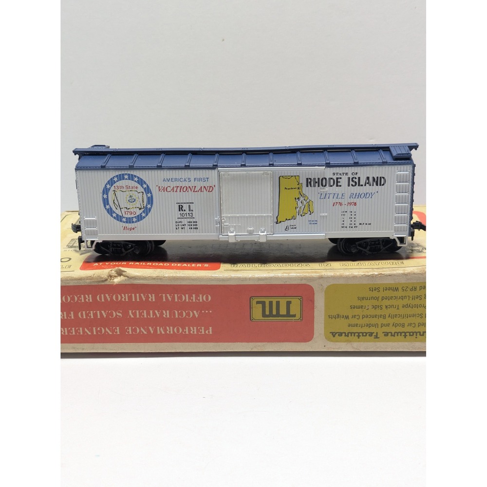 Train Miniature HO Rhode Island Little Rhody 1776-1976 Bicentennial Boxcar